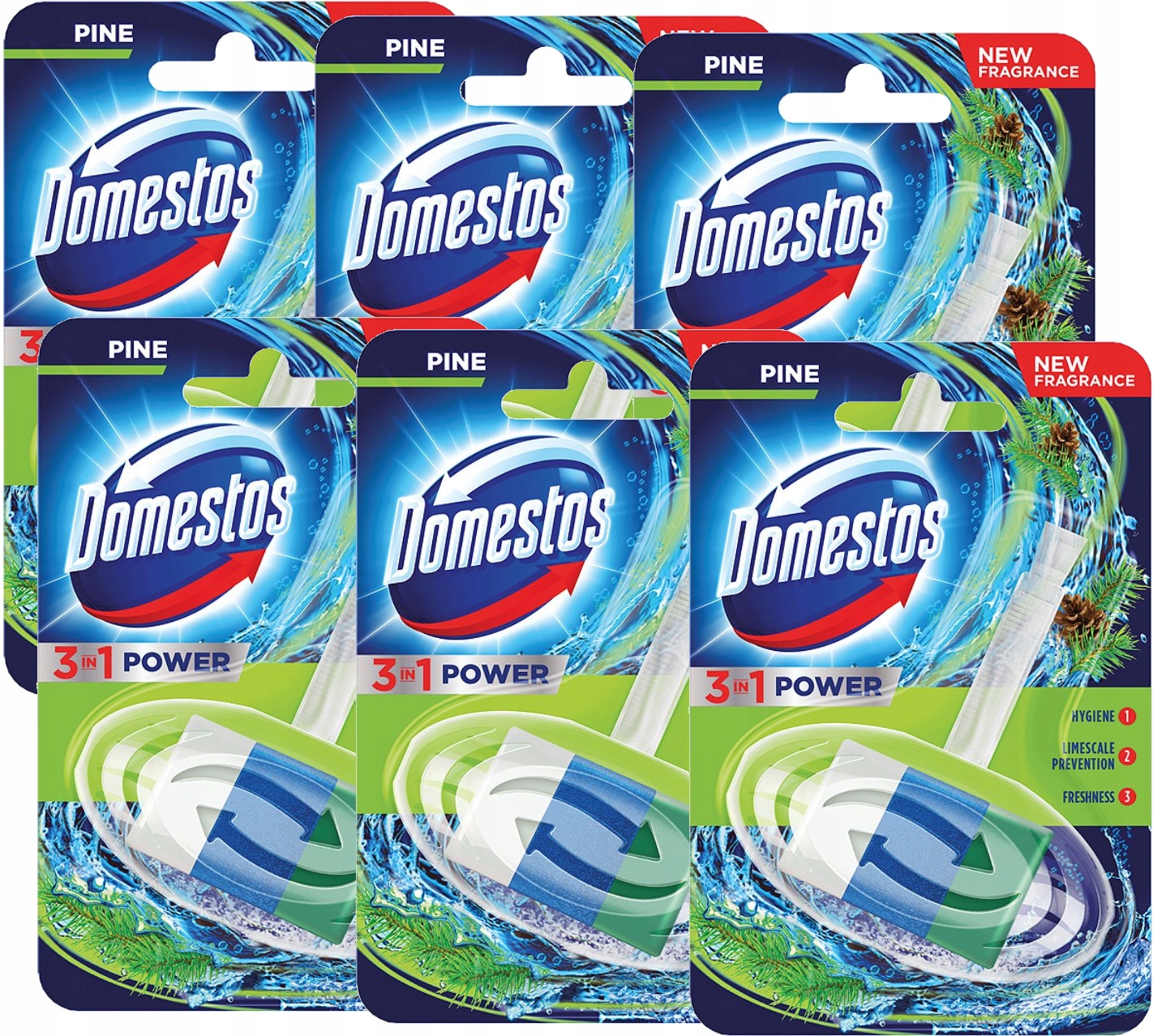 

Domestos Power 3w1 Kostka Wc Wymienny Wkład 40g x6