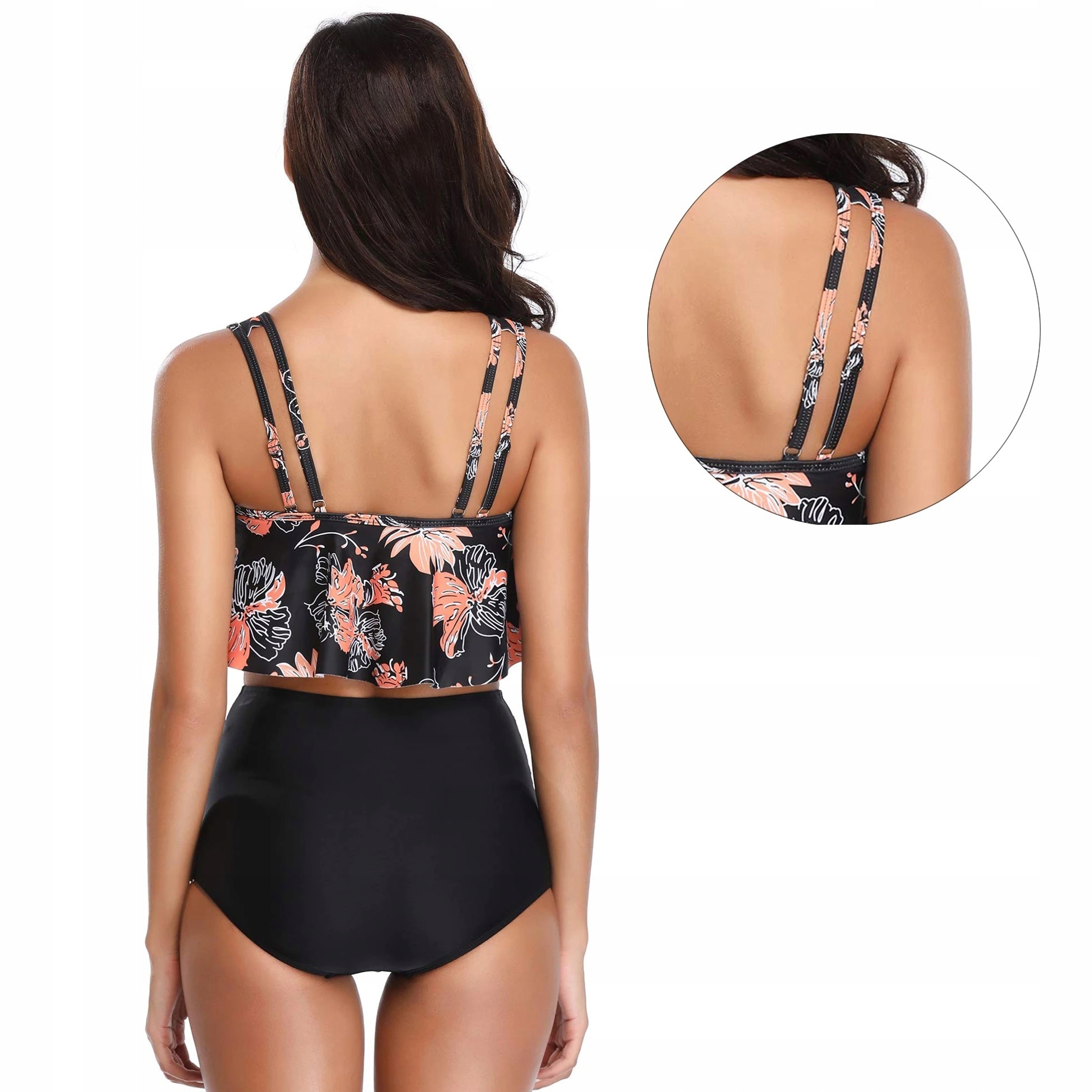 STRÓJ KĄPIELOWY BIKINI WYSOKI STAN BOHO 42 XL Rodzaj komplet