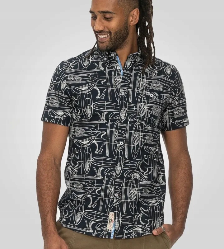 Velká pánská sportovní košile Worthing modrá D555