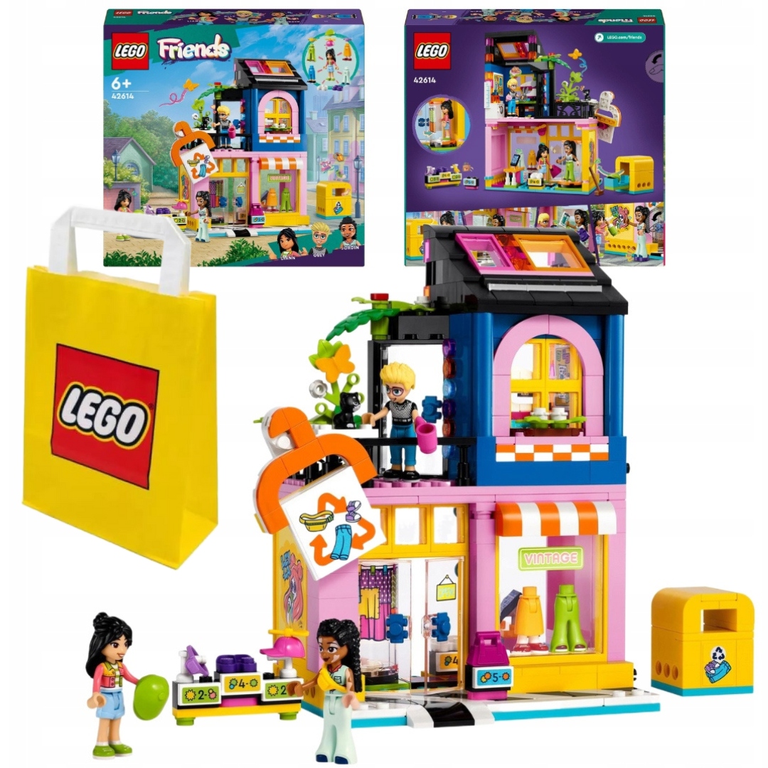 Lego Friends 42614 Obchod s použitým oblečením, Módní obchod ve stylu vintage