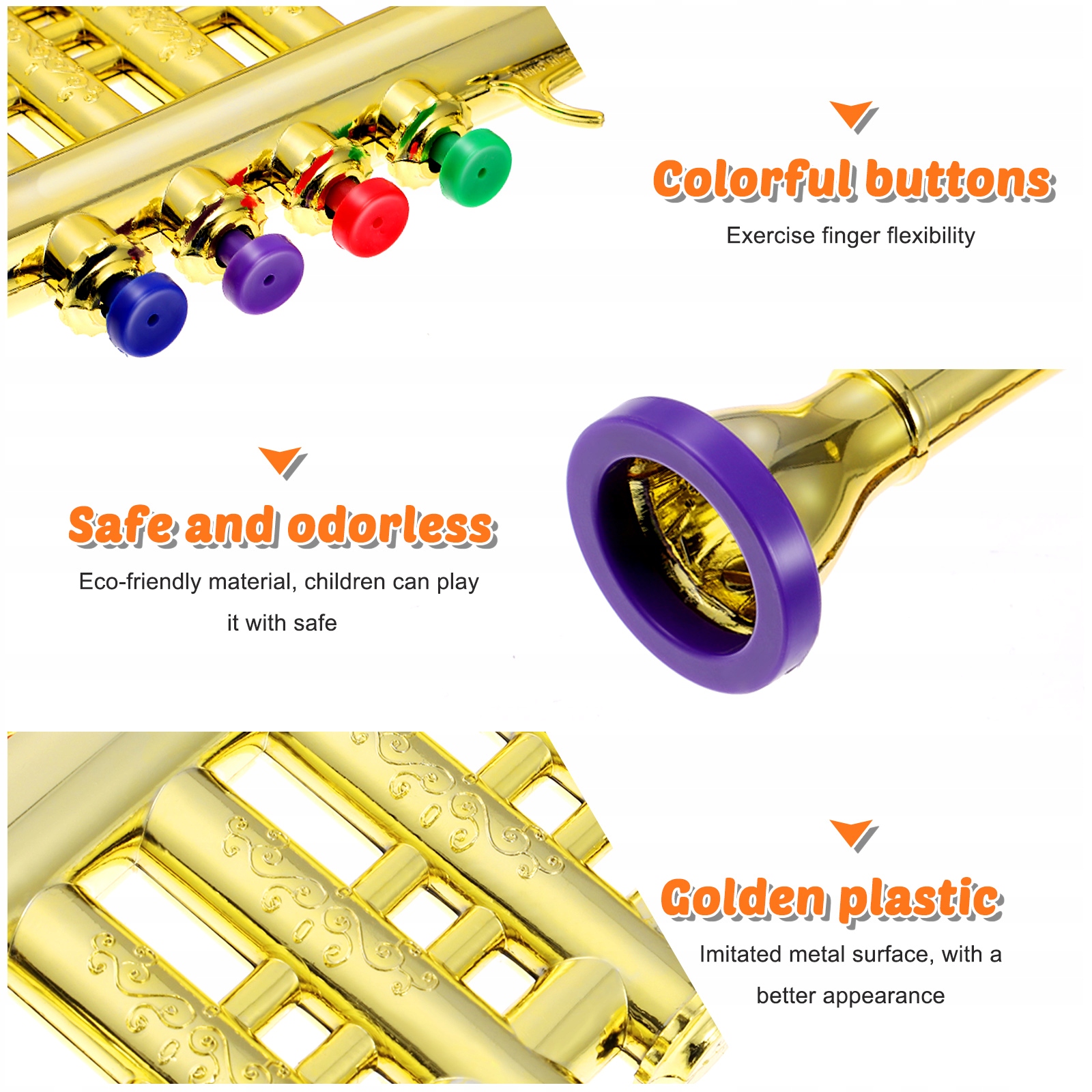 WSPORNIK TRÓBKA ZABAWKA MUZYCZNA DLA MAŁYCH DZIECI MUZYKA Marka bez marki