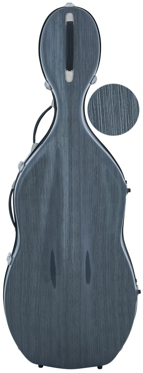 Violoncellové pouzdro 4/4 M-case Steel Effect šedé