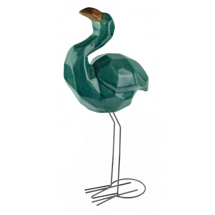 

Turkusowa Figurka Flaminga ceramiczny turkusowy 2