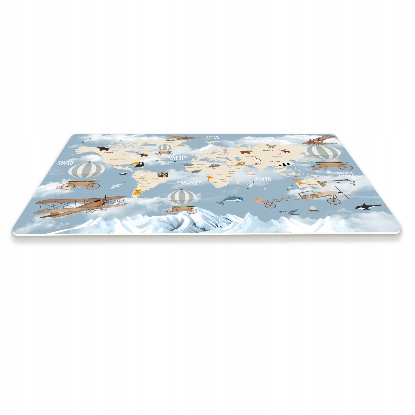 Mata Ochronna pod Fotel 140cm Mapa Świata 2,2mm Marka matoMAT