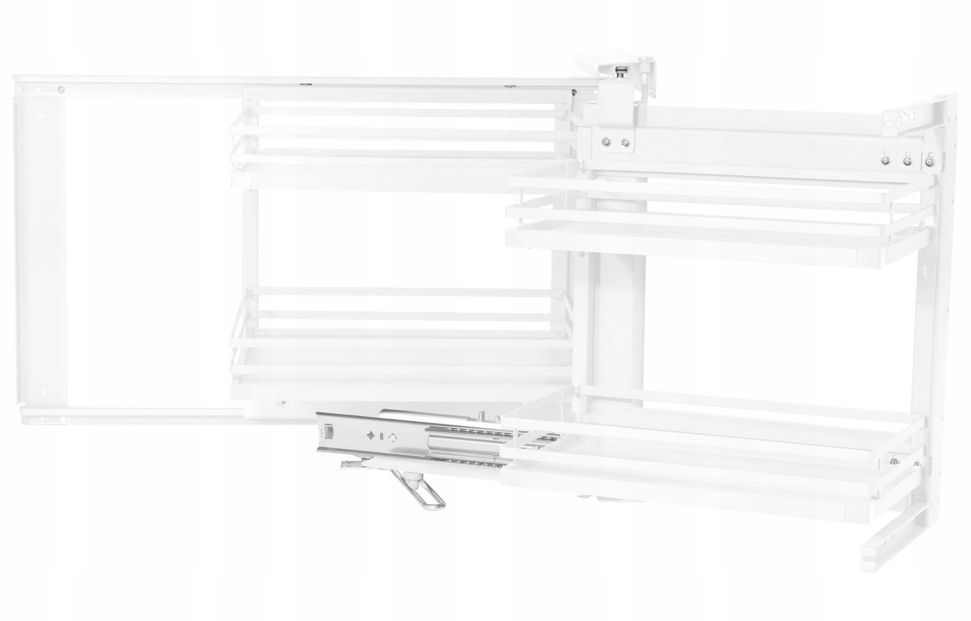 Koš Cargo Corner Magic MPTJ017GB Pravý Bílý Přítah Brzda Plné Dno Amx