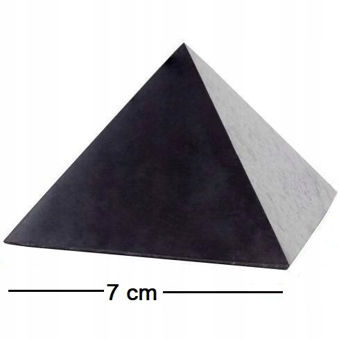 Piramida Szungit Polerowana 7 cm odpromiennik piramidy szungitowe