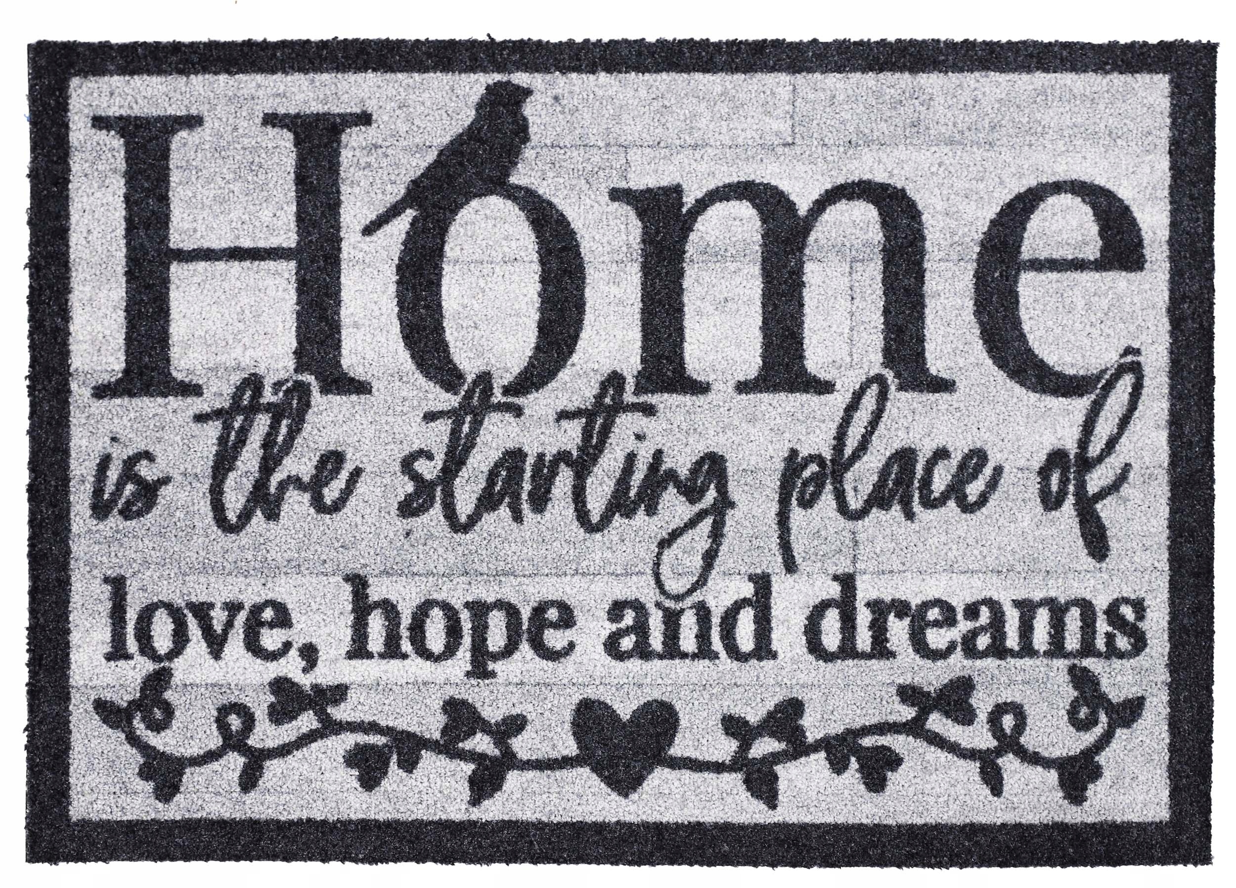 

Wycieraczka Przed Drzwi Szara Home 50x70 cm