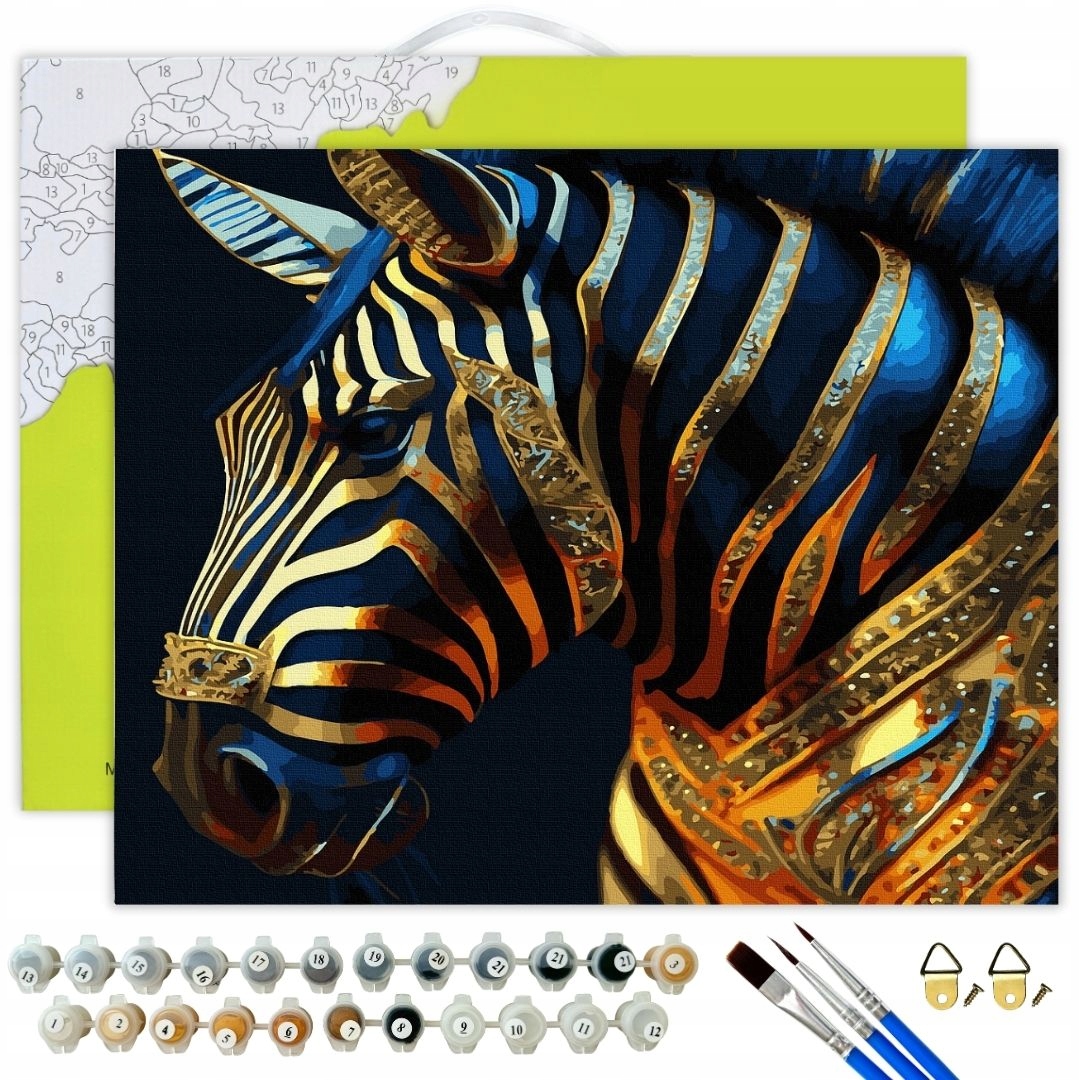 Malování Podle Čísel Zebra Obrázky pro malování podle čísel s Rámem Oh Art