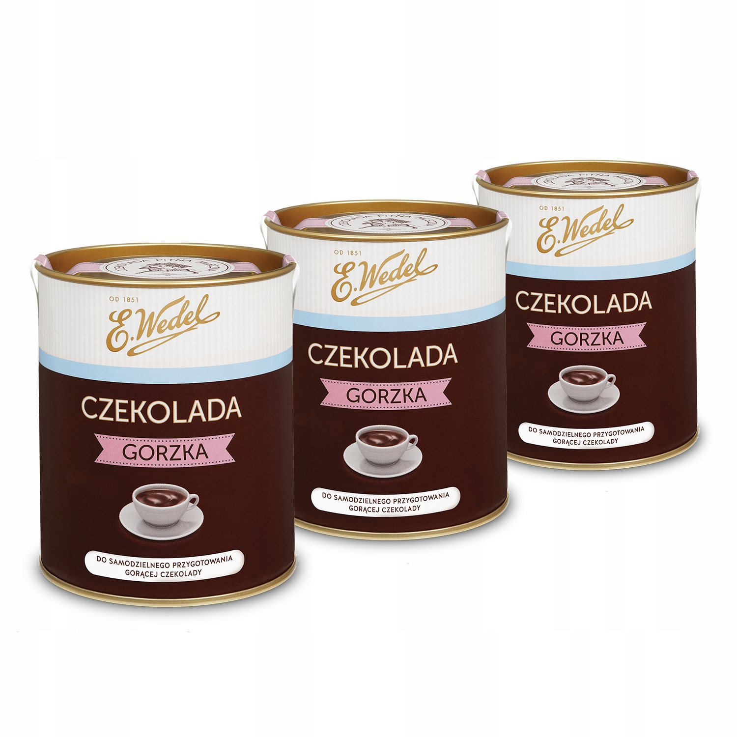 3 x Czekolada pitna gorzka do samodzielnego przygotowania 200 g E.Wedel