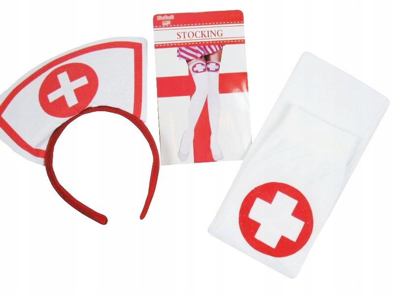 

Podkolanówki + Czepek Strój Pielęgniarka Doktor
