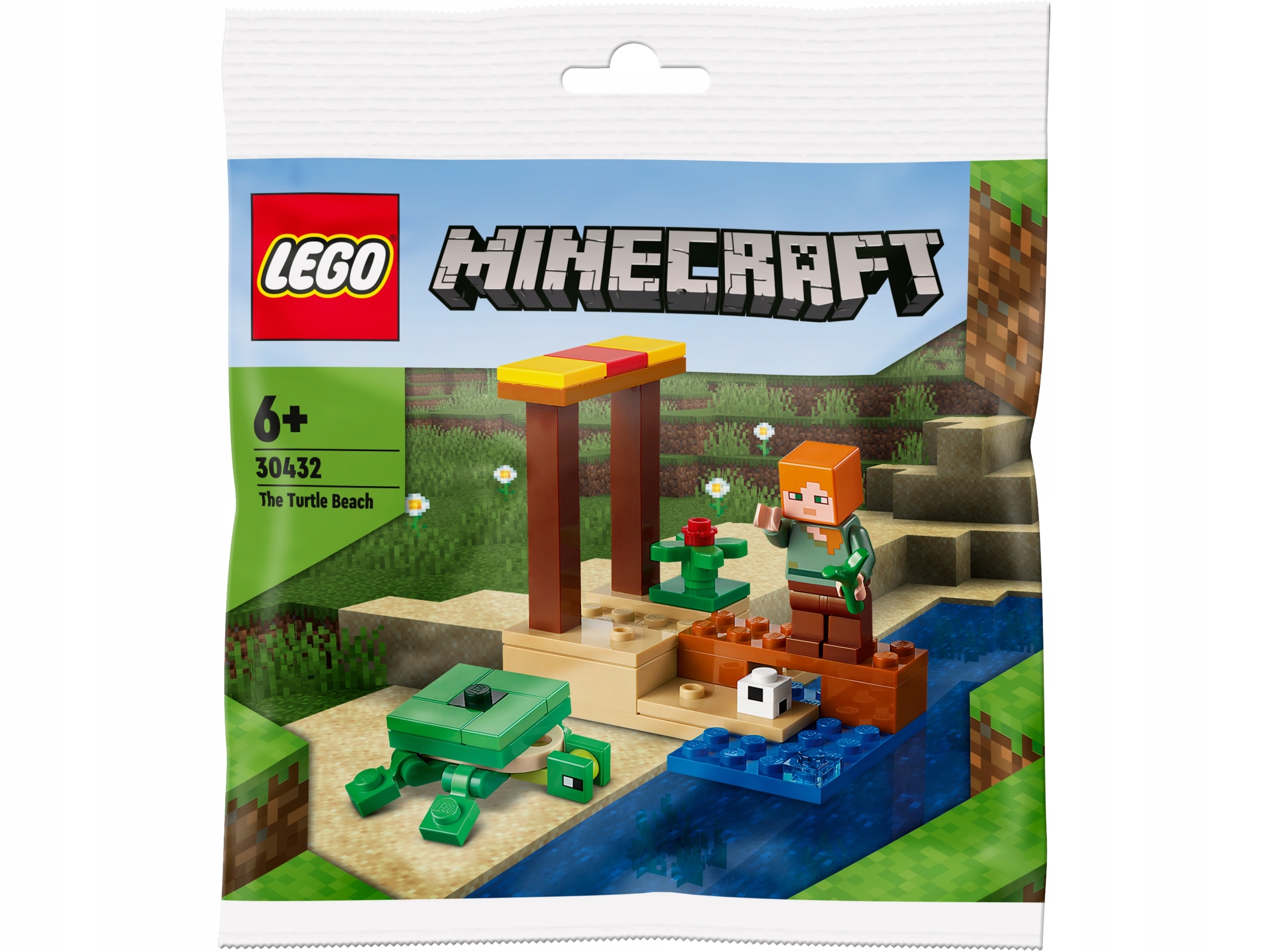 Klocki LEGO MINECRAFT PLAŻA ZÓŁWI 30432 46 ELEMENTÓW ORYGINALNE NOWE Stan opakowania oryginalne