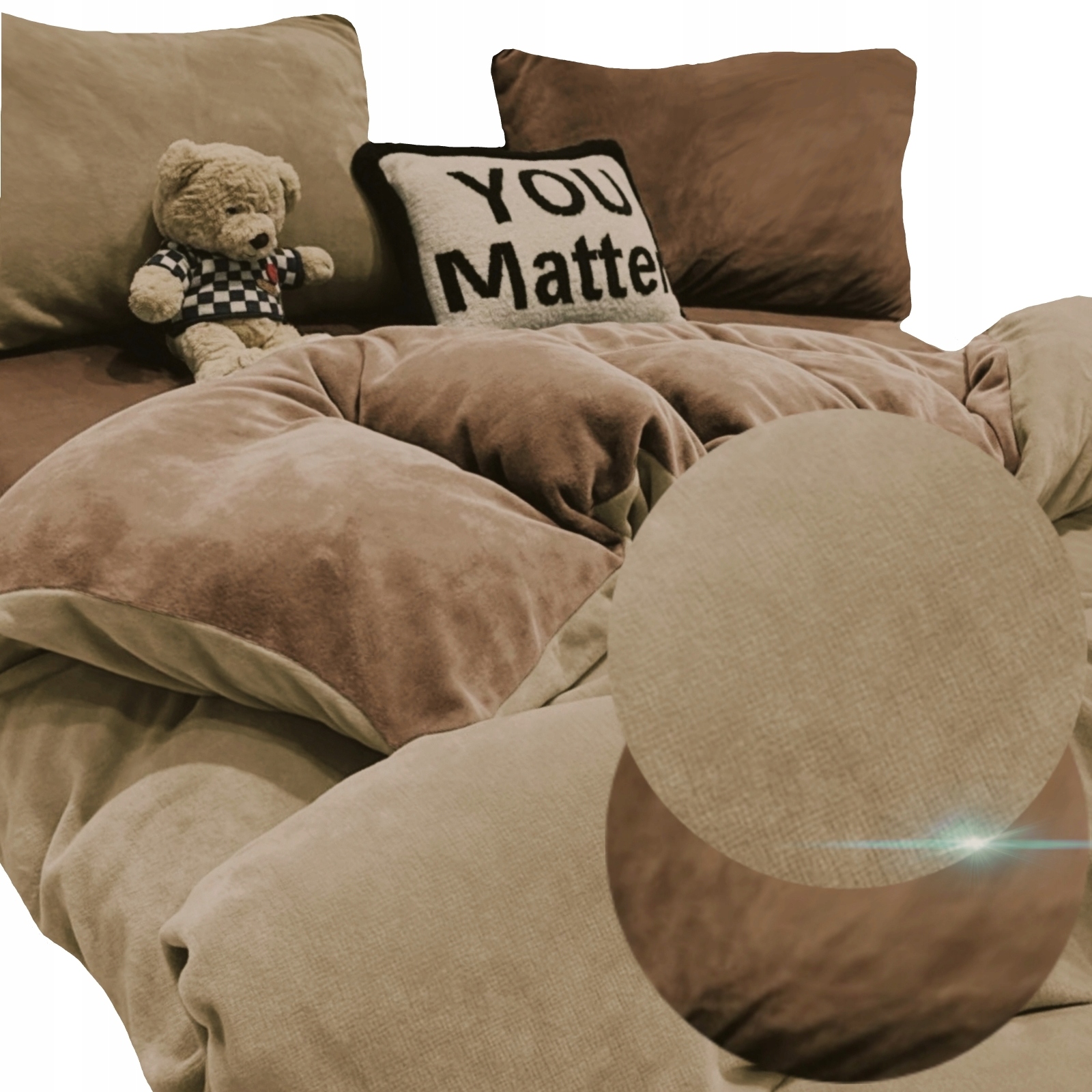 Sada Povlečení 160x200 Nové Vzory Plyš Mikrovlákno Medvídek