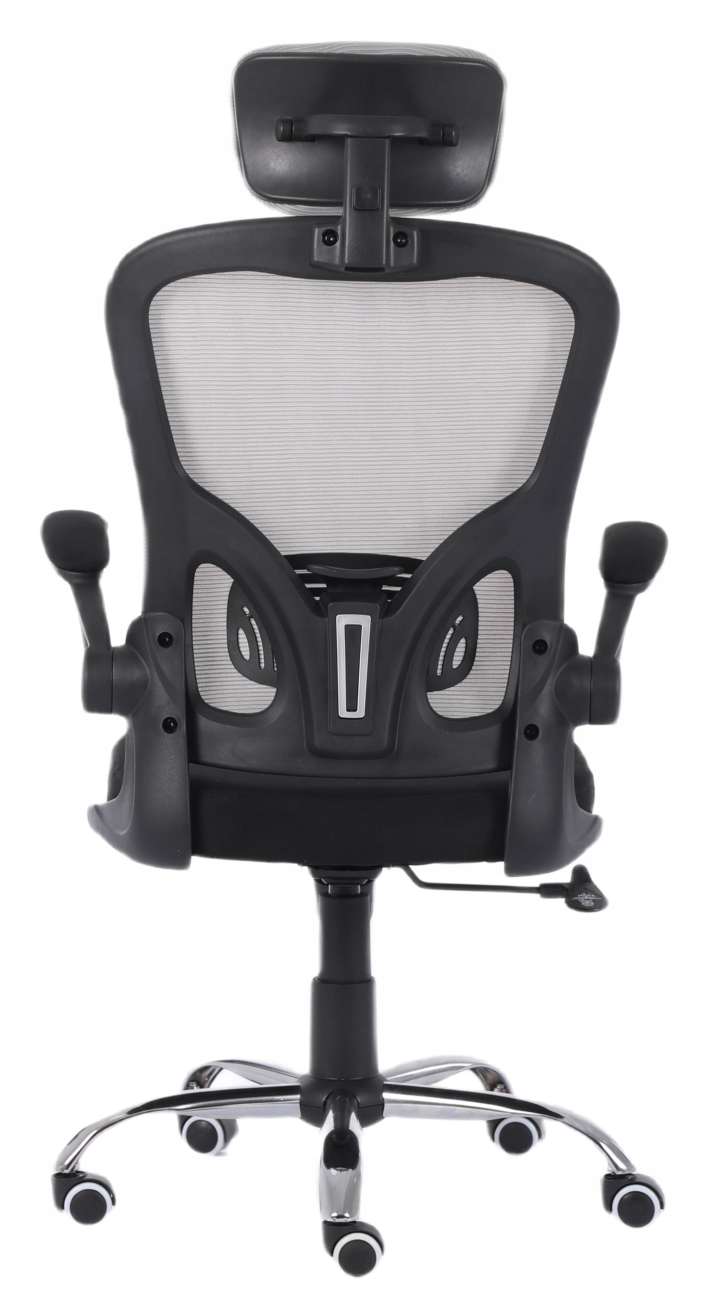 FOTEL OBROTOWY KRZESŁO BIUROWE SPIN SZARY Model SPIN