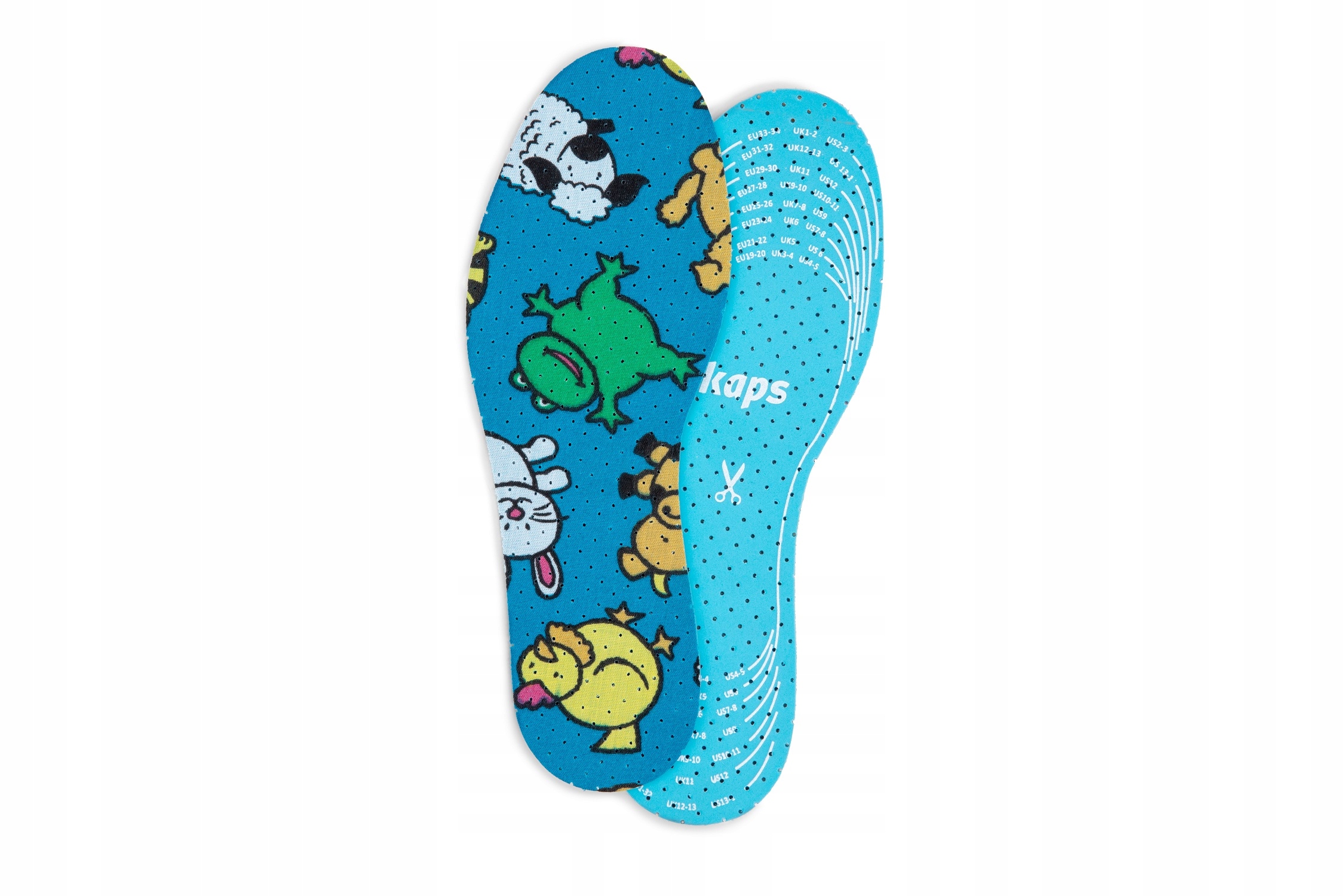 Komfortowe wkładki do butów dla dzieci - 6 par Rozmiar zakresowy 19-35