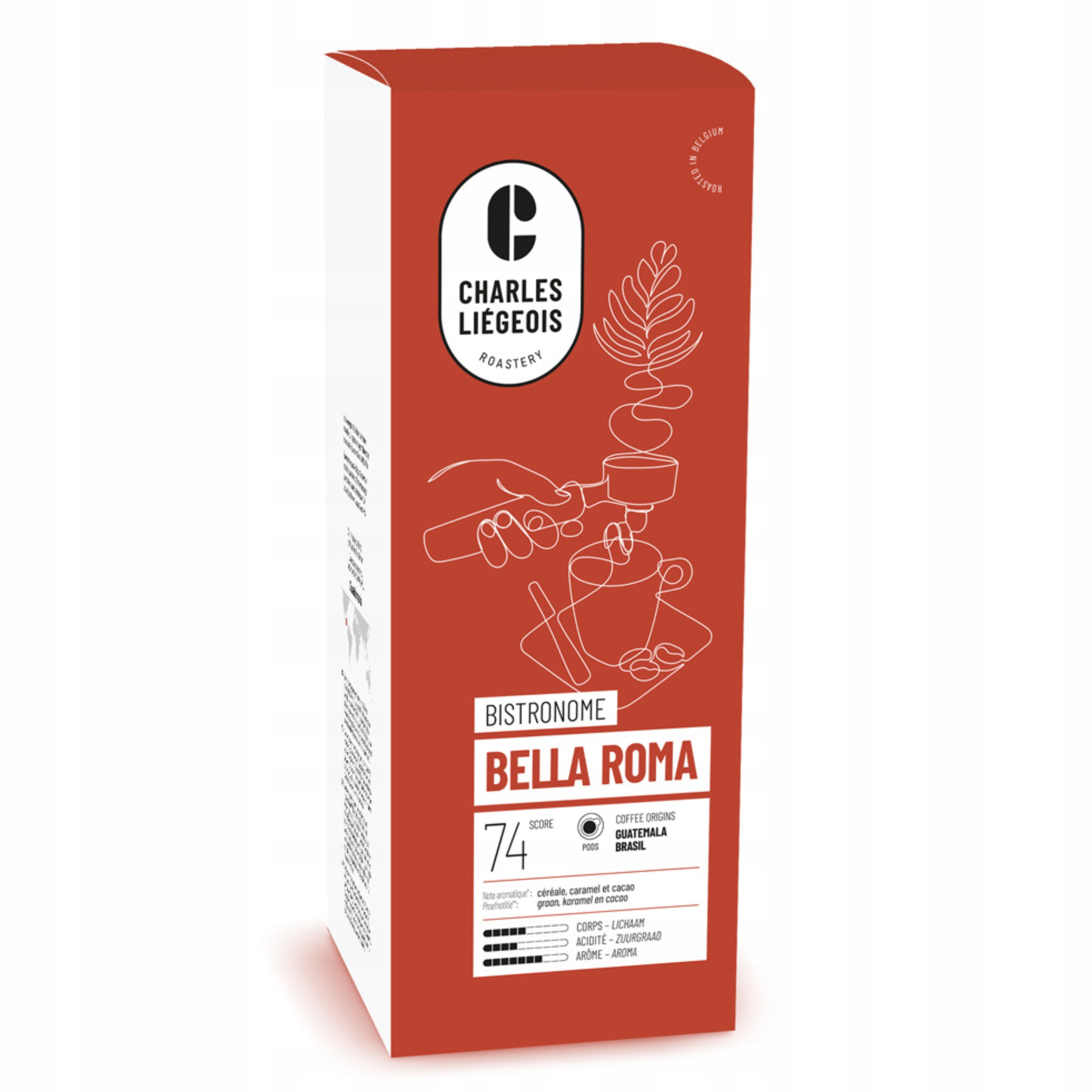 Kawa w tabletkach Charles Liégeois Bella Roma, 25 szt.