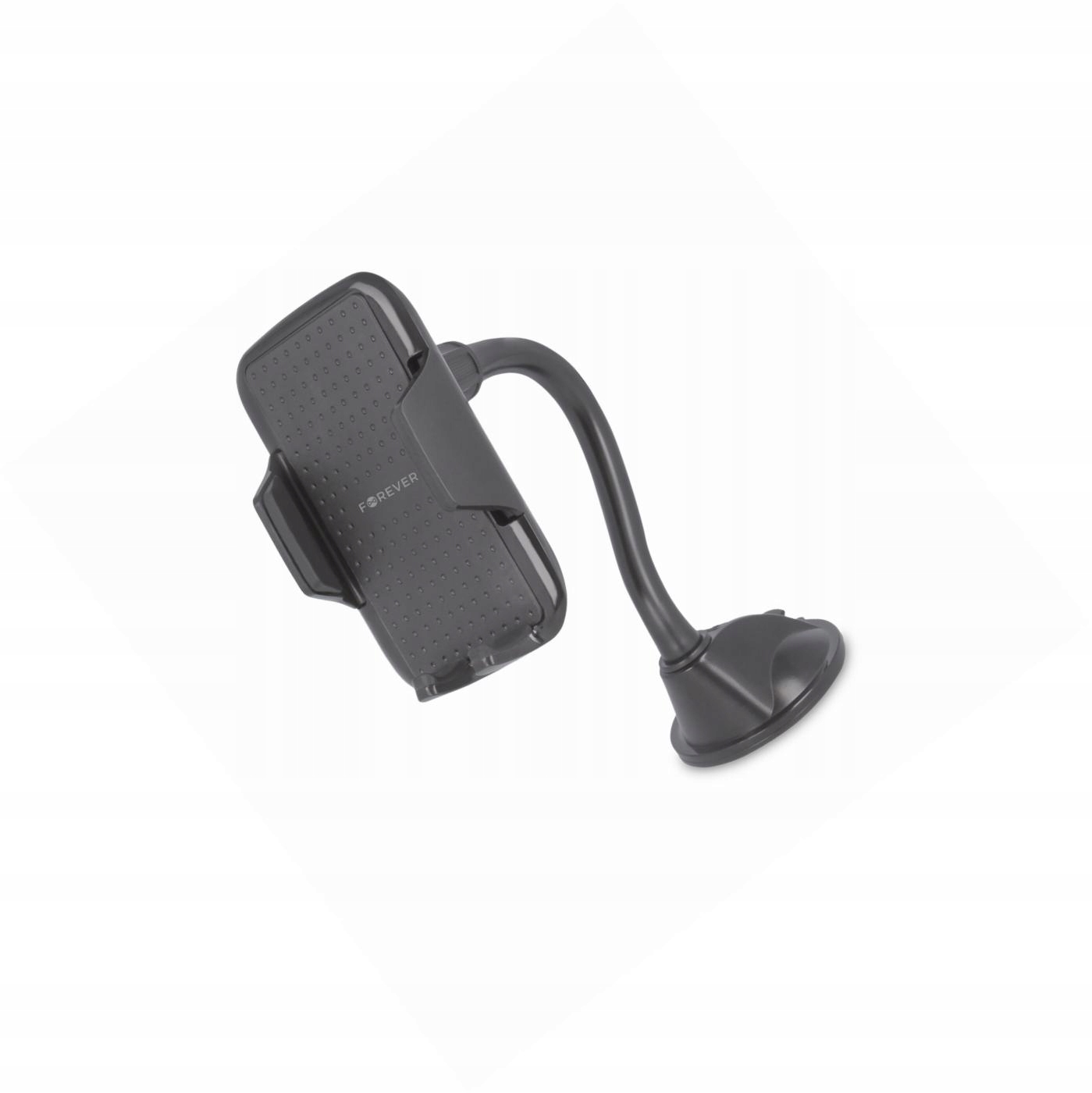 Uchwyt na telefon do samochodu na szybę z długim pałąkiem