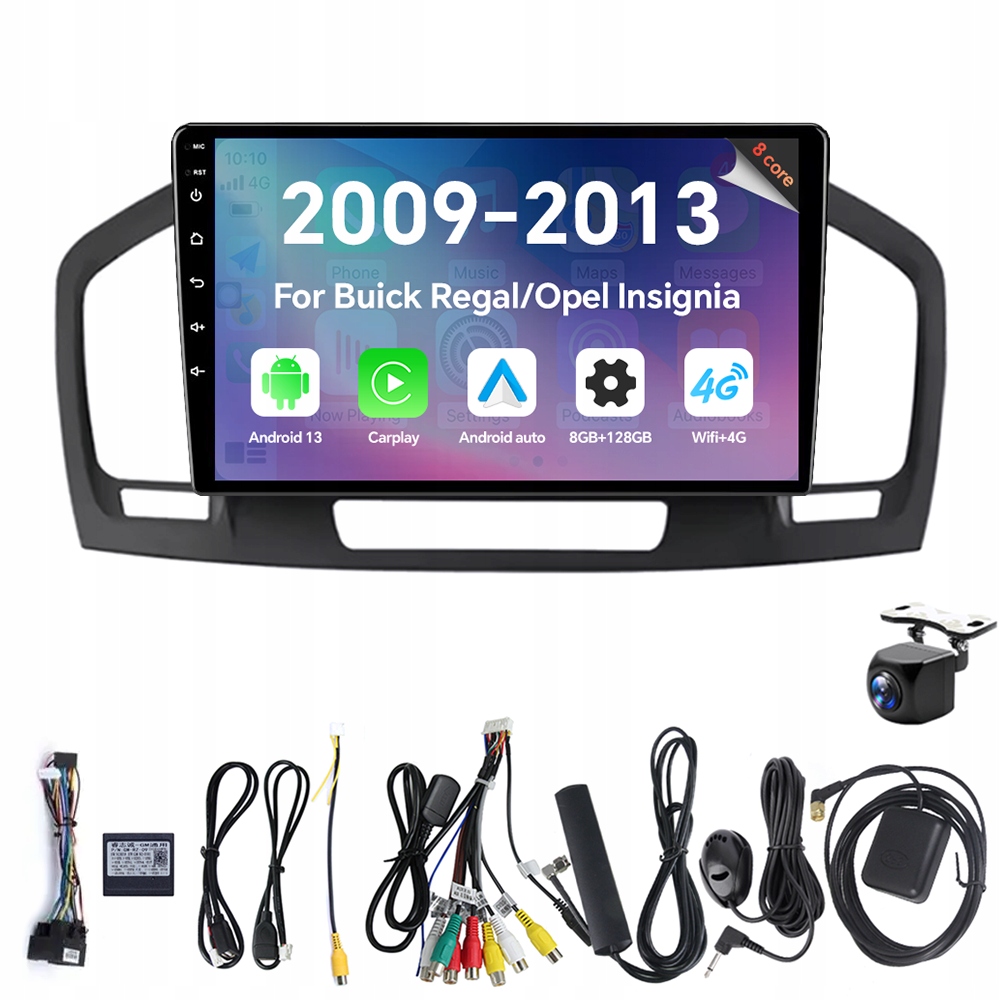 Autorádio Eunavi 2Din s Androidem 13 pro Buick Regal Opel Insignia 2009-2013