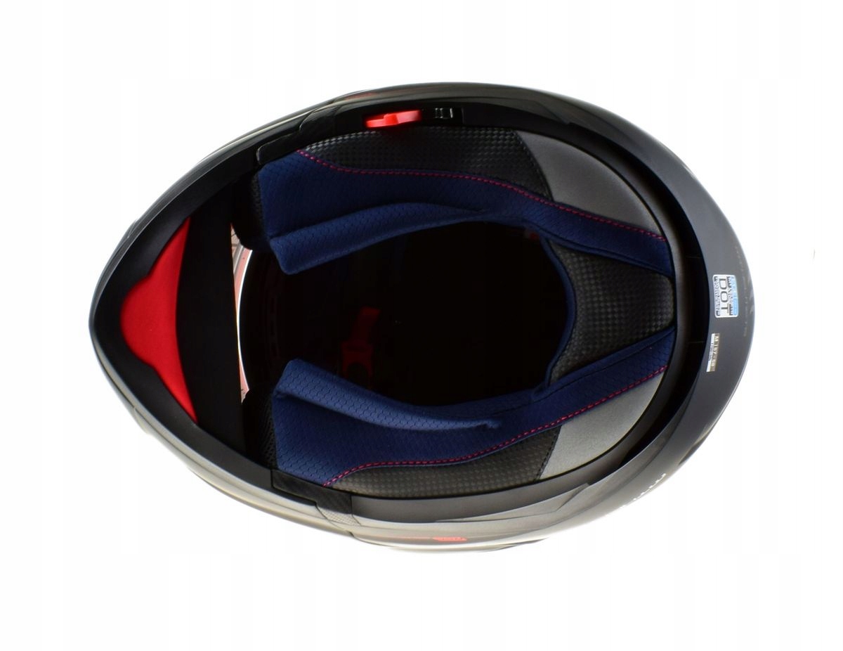 Kask motocyklowy szczękowy MT ATOM BLACK BLENDA S Kolor czarny