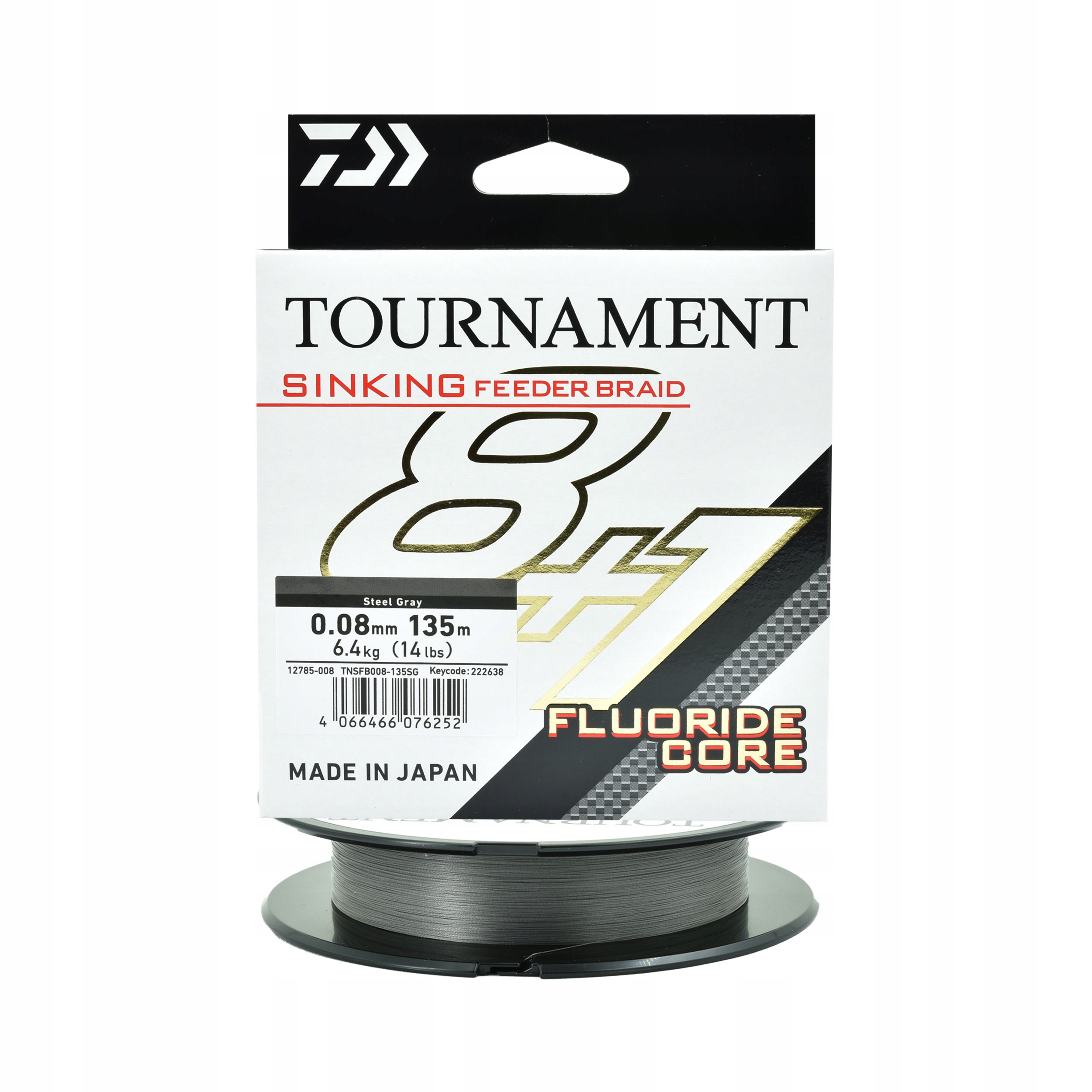 Plecionka tonąca Daiwa Tournament Sinking Feeder 0.08mm 135m 6,40kg 1szt.