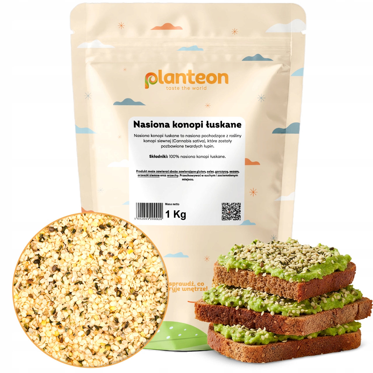Konopná semínka loupaná 1 kg