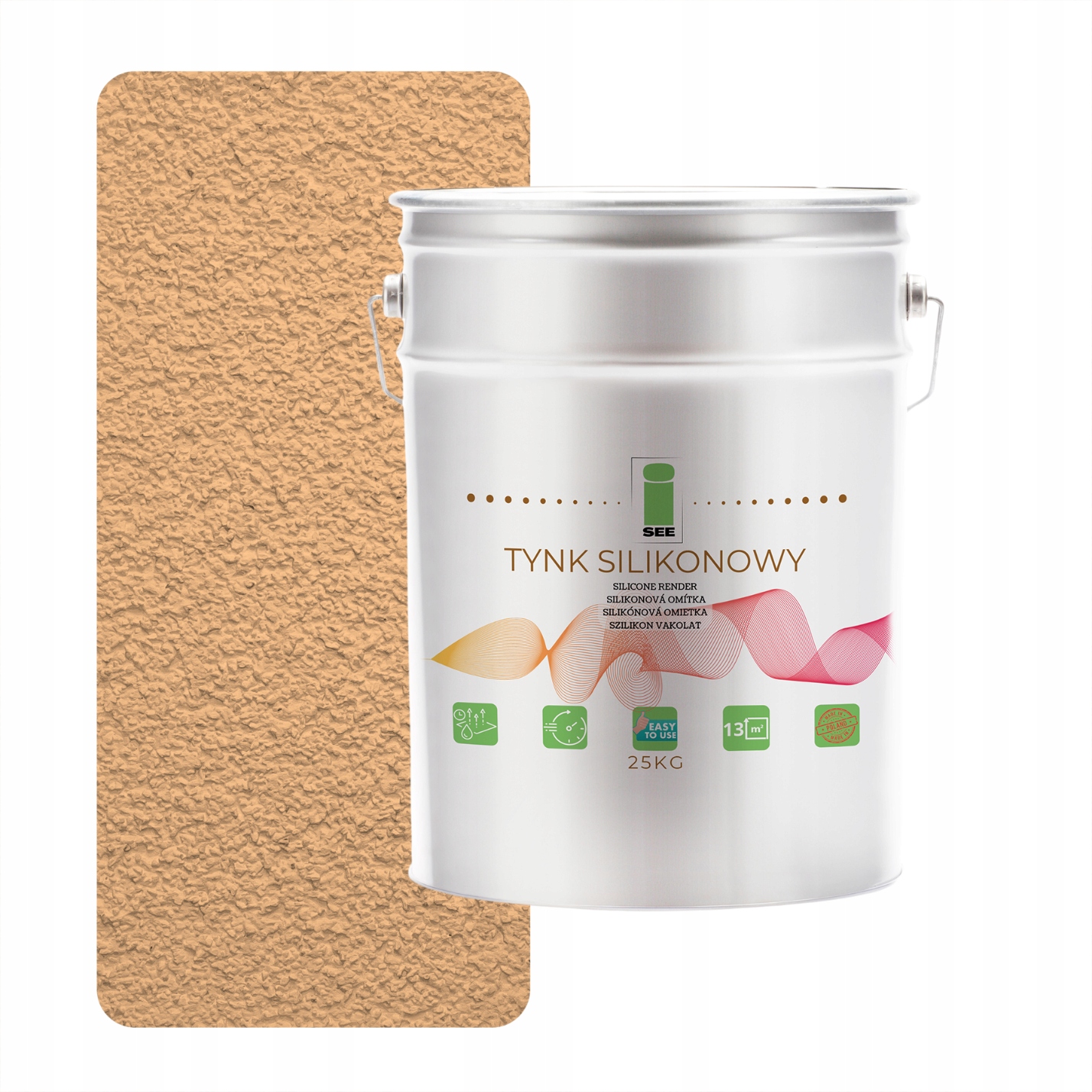 Silikónová Fasádna Omietka Vystužená Pastelovo Žltá 1.5 MM Trvanlivá 25 Kg