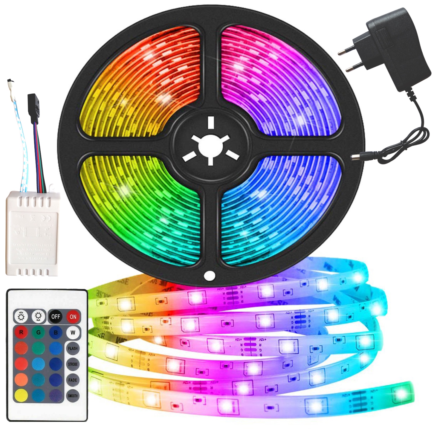

Taśma Led Rgb Na Pilot Wodoodporna Kolorowa 5 m