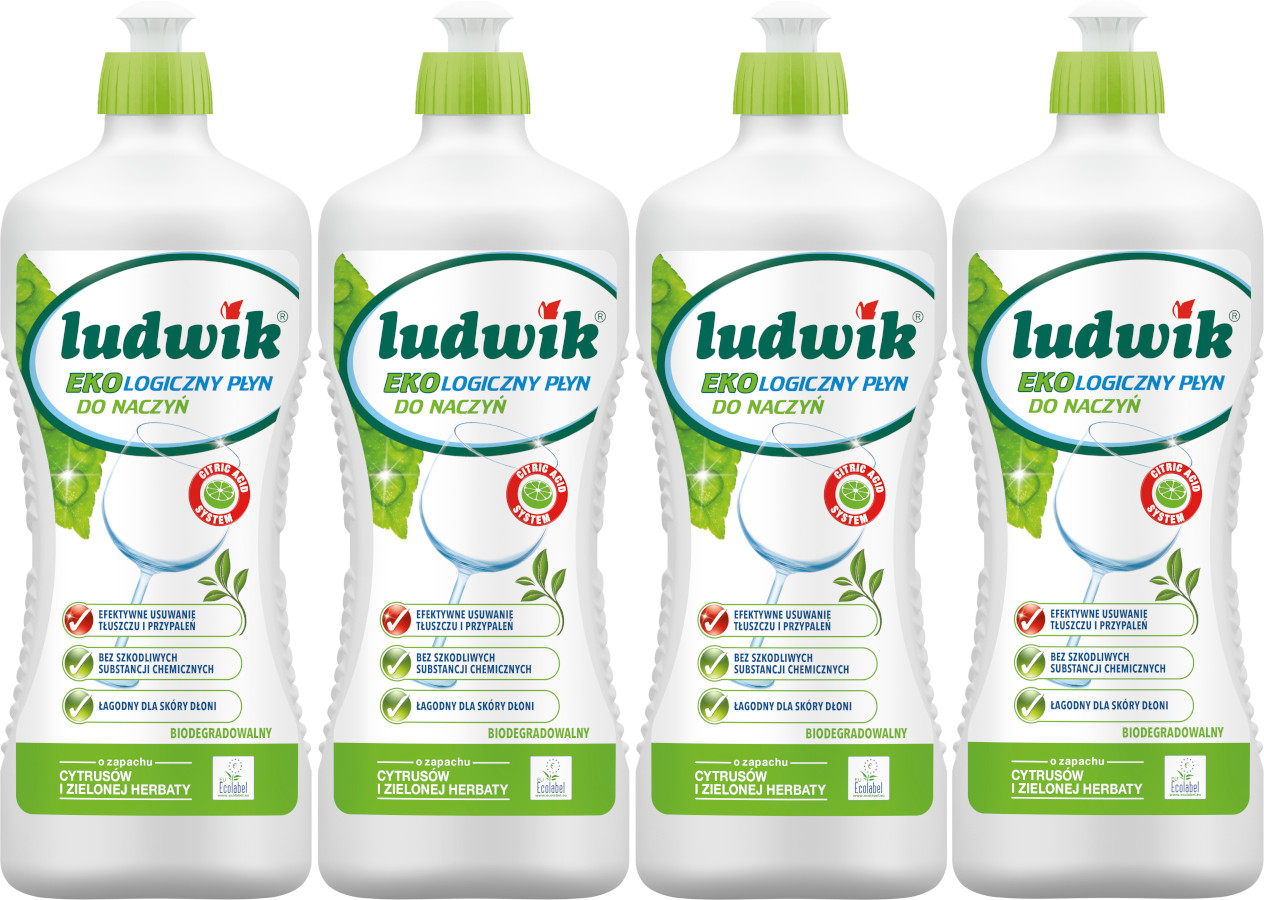 

Ludwik Ekologiczny Płyn do Naczyń Bio 900ml x4