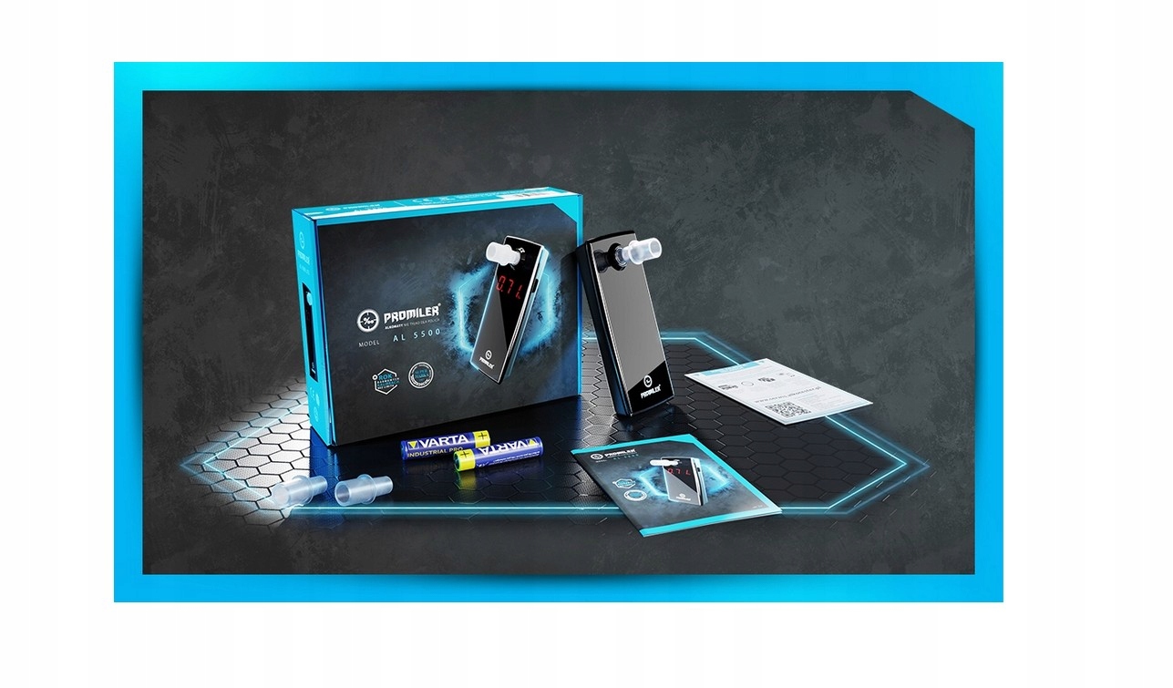 Alkomat Promiler AL 5500 ustniki 2 lata serwis Color black