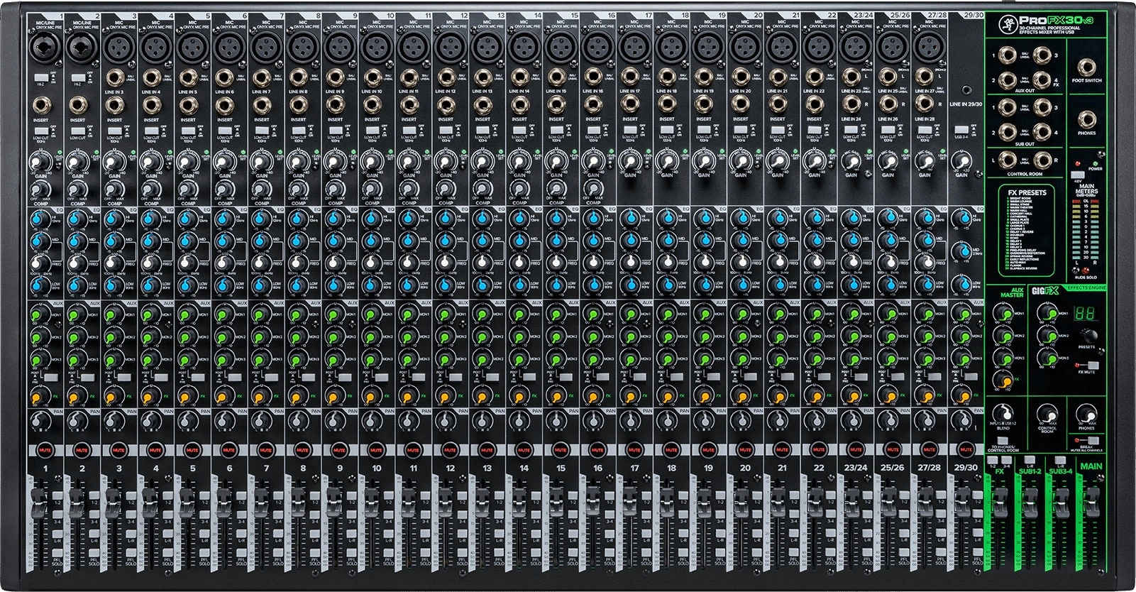 Mackie ProFX30v3 – analogový mixážní pult s Usb