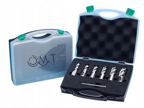 Zestaw wierteł frezów trepanacyjnych Hss 12-22mm x 25mm 7szt. Omt