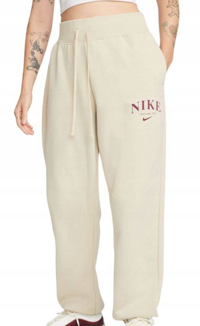 Dámské kalhoty Nike Phoenix Fleece Oversized Fit Vysoký pas FB9959-206 Xs