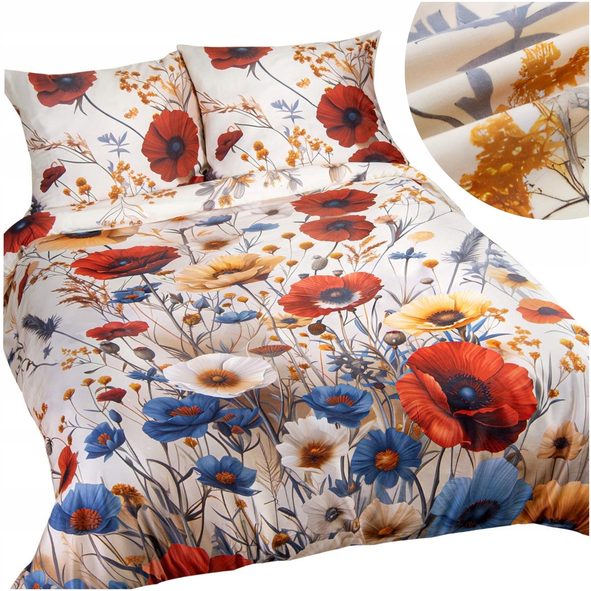 Posteľná Bielizeň 180x200 Sada 3 kusov saténová bavlna saténová Premium