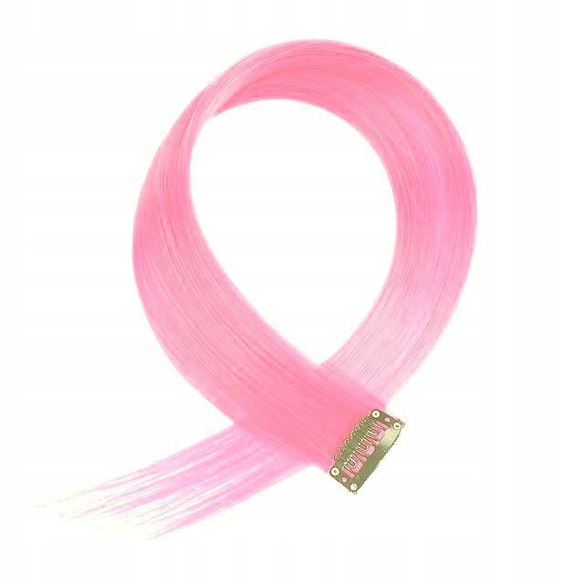 PASMO PASEMKO WŁOSÓW KOLOROWYCH KLIPS JASNY RÓŻ