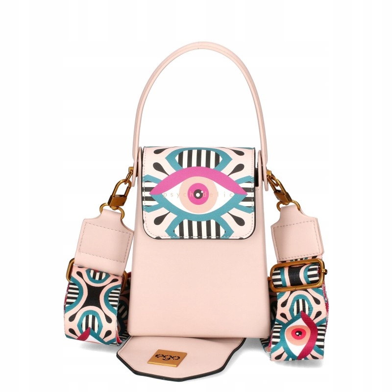 Ego Hypnosa Dámská taška na kolo Vyměnitelná klapka Eko kůže Růžová Logo