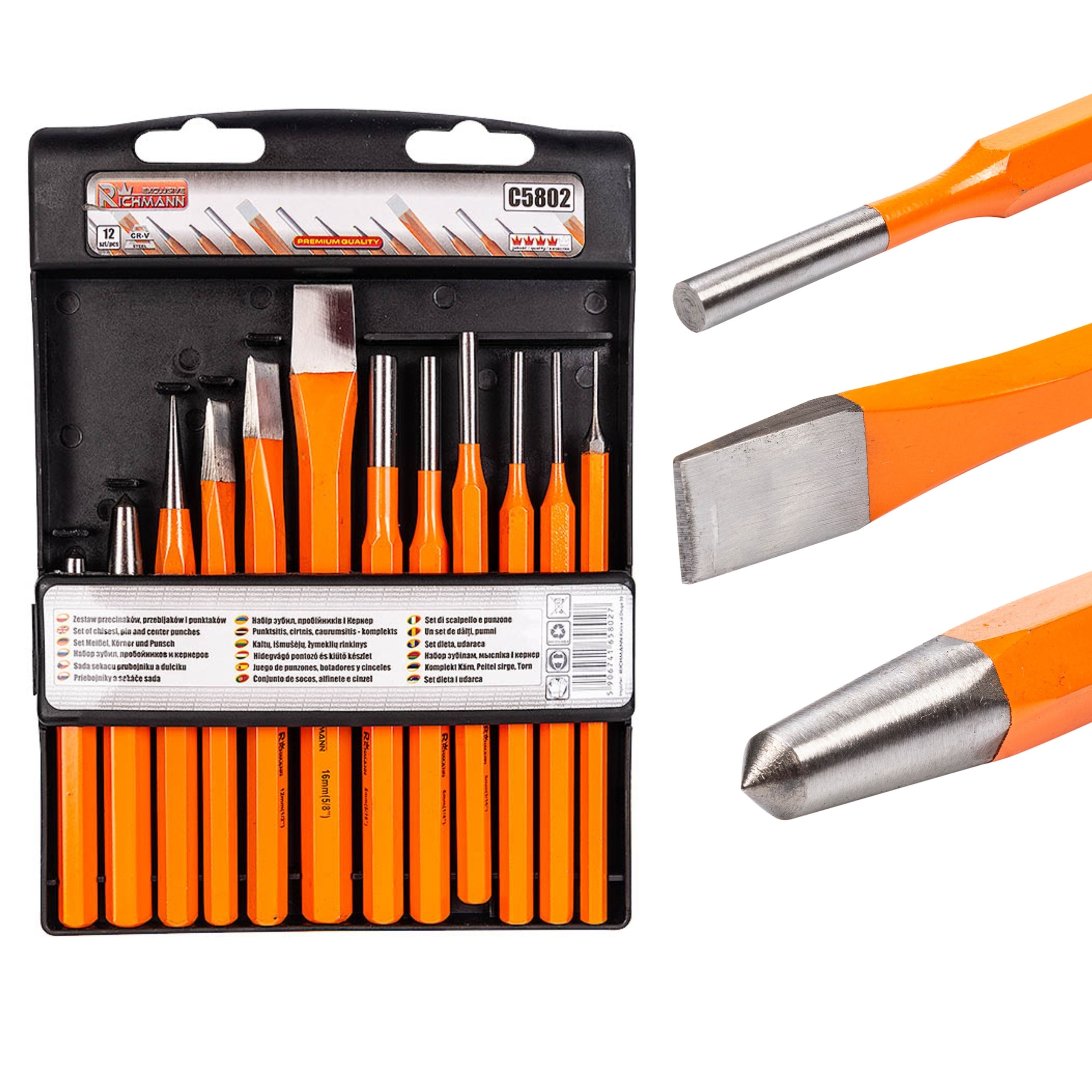 C5802 RICHMANN 12PC набор резаков и кернеров