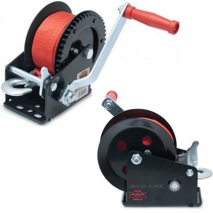 Dragon Winch Ruční naviják Dwk 25 1,2T II Pas 10 m Přívěsy