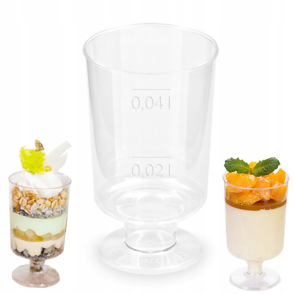 

Kieliszki Na Stopce Pucharki Do Deserków 40 ML