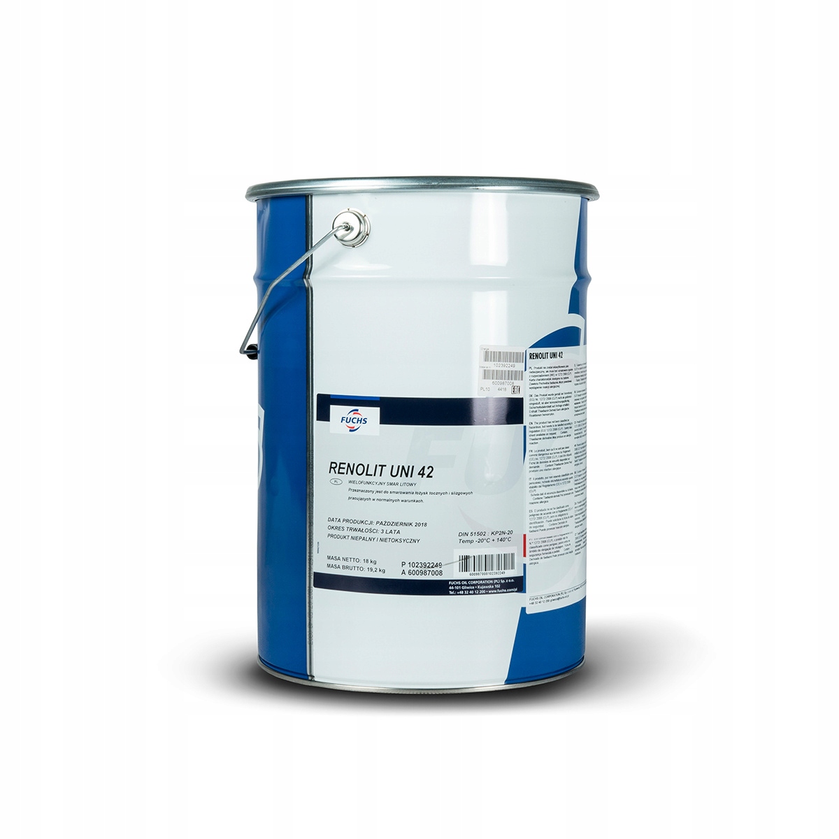 Uniwersalny Smar Litowy Fuchs Renolit Uni 42 18KG