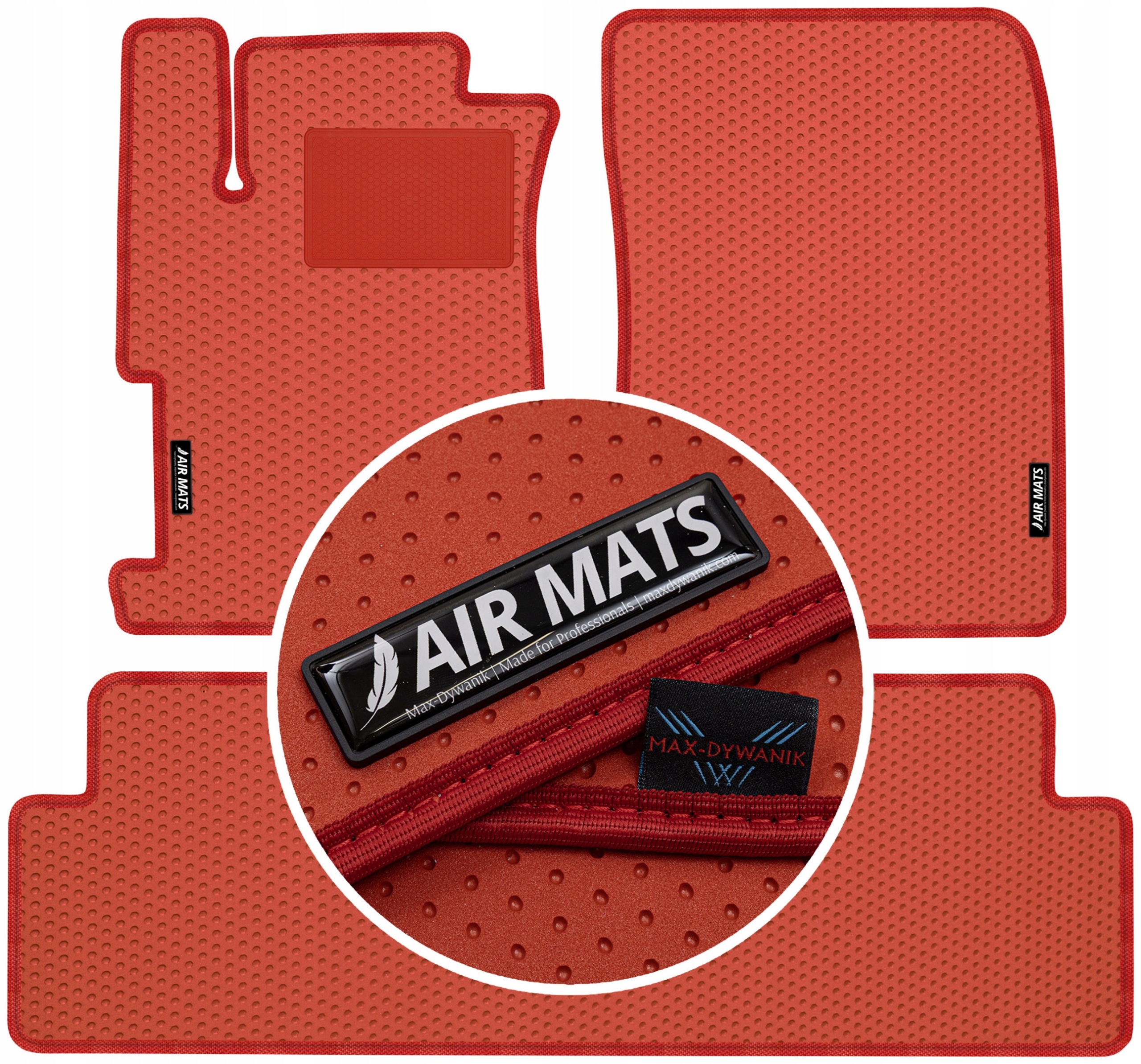 Honda Civic IX Sd 2012-2015 Gumové koberce Air Mats Červené