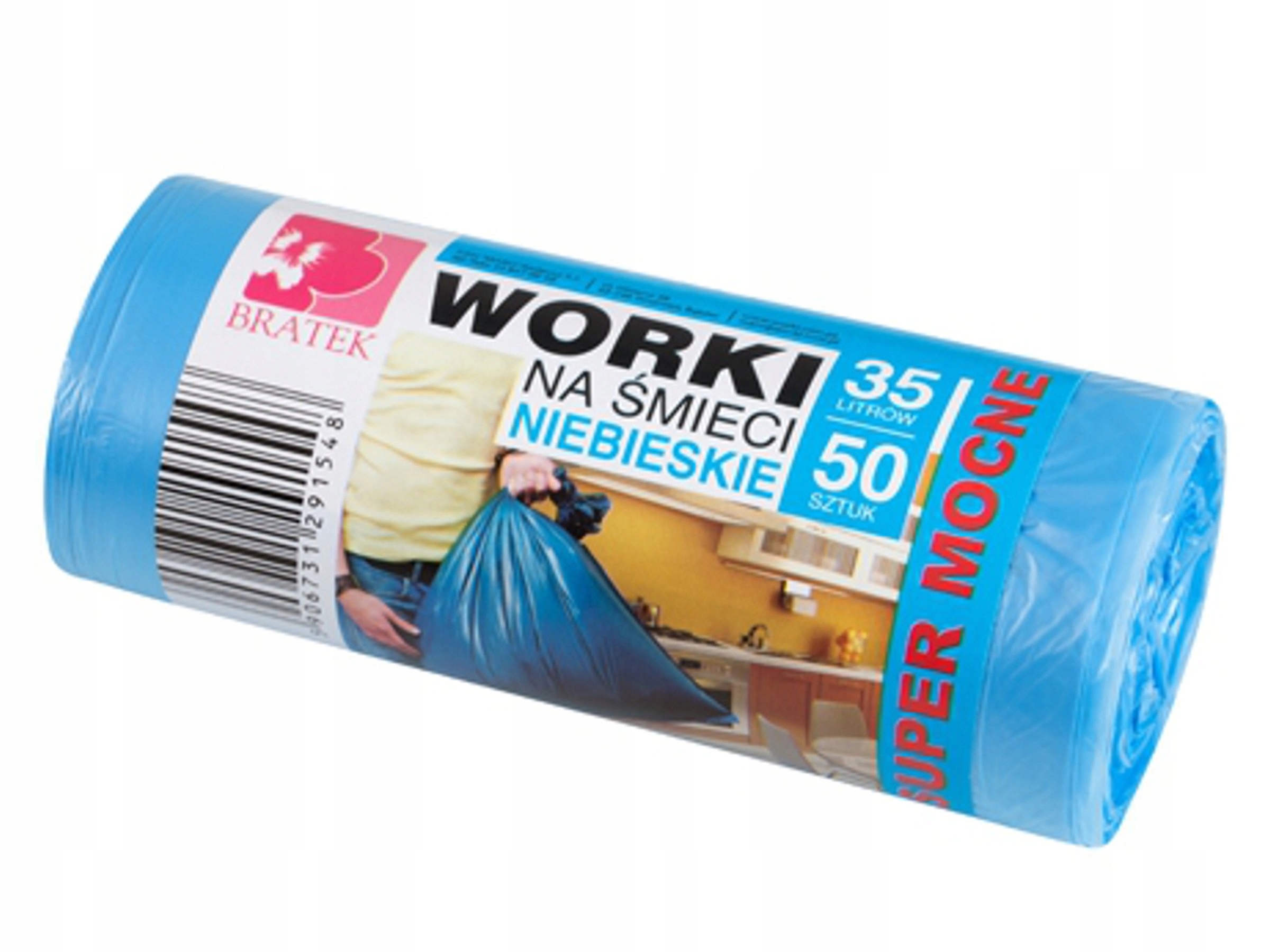 

Worki Na Śmieci Niebieskie 35L 50 Sztuk Hdpe