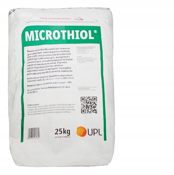 Microthiol 80 Wg 25KG dolistny nawóz siarka na zboża rzepak warzywa owoce