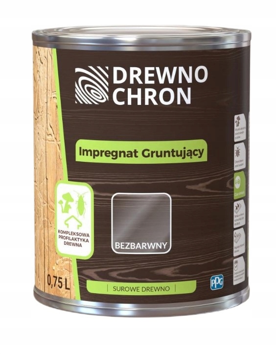 Drewnochron Eco Impregnace Na Surové Dřevo 4,5 L Základní Nátěr