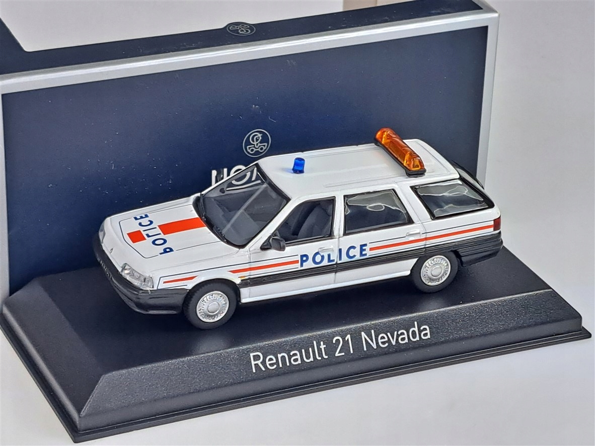 Norev Renault 21 Nevada 1989 Police Nationale 1:43