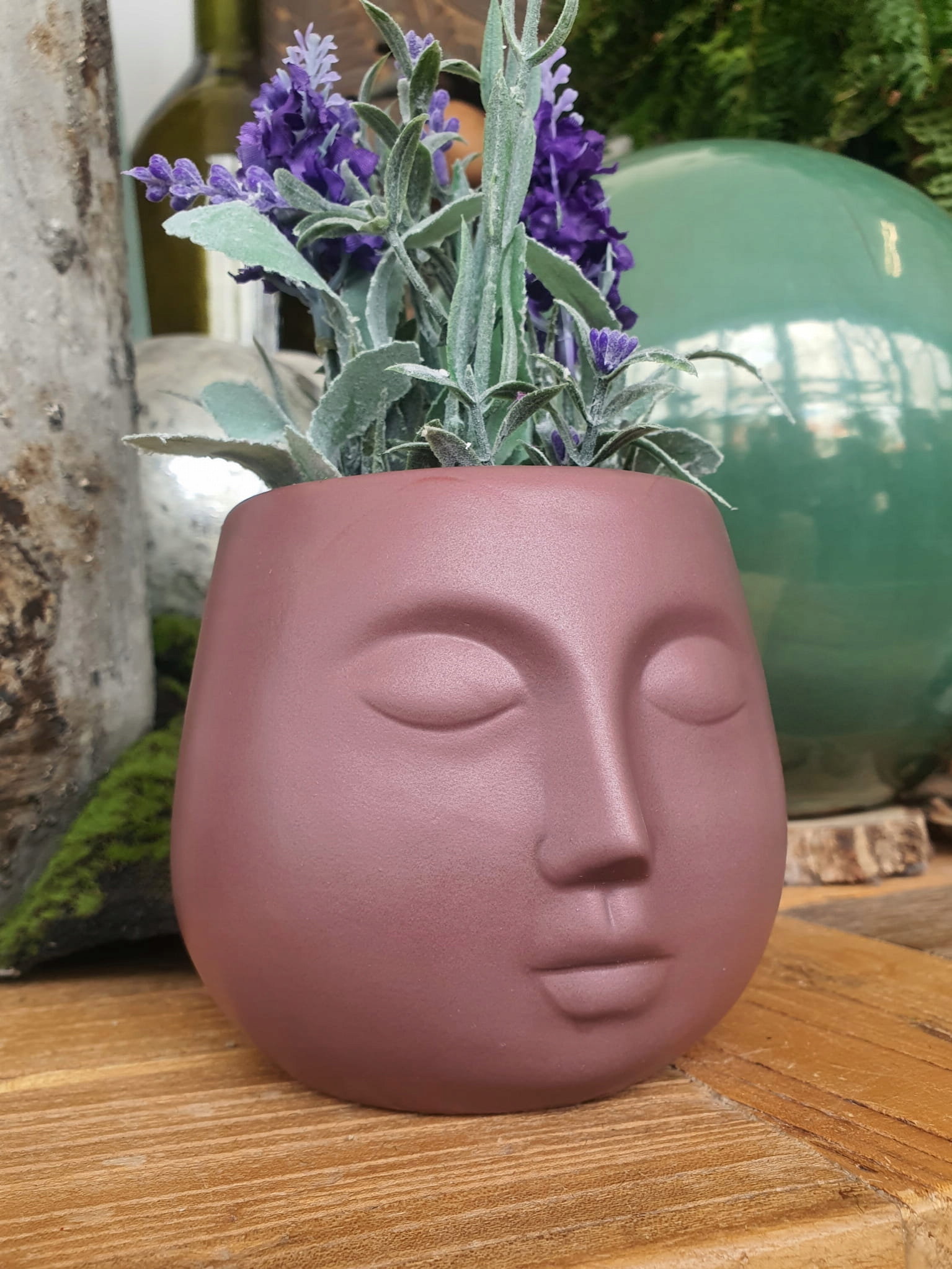 Osłonka z twarzą niska brąz boho loft 11,4x10,3cm EAN (GTIN) 8720194739839