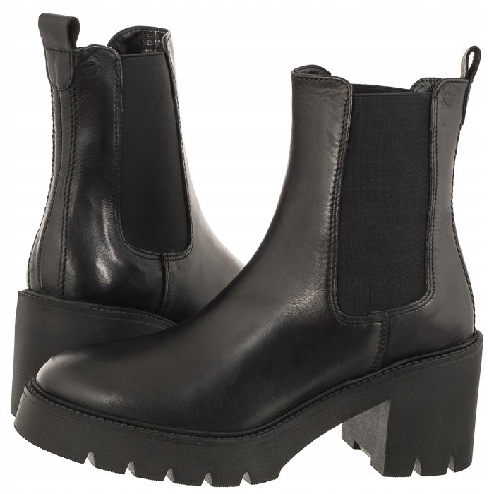 Boty Dámské Kotníkové Boty Tamaris Černé 1-25469 Černé
