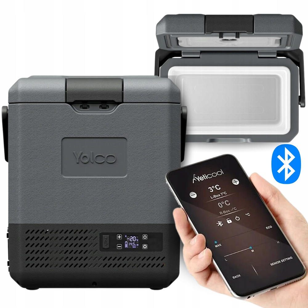 Lodówka Turystyczna Yolco ET8 Do Kampera Busa Tira Przenośna Kompresorow 8L
