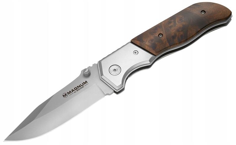 Magnum Nůž Forest Ranger ocel 440A Clip Point liner lock dřevo