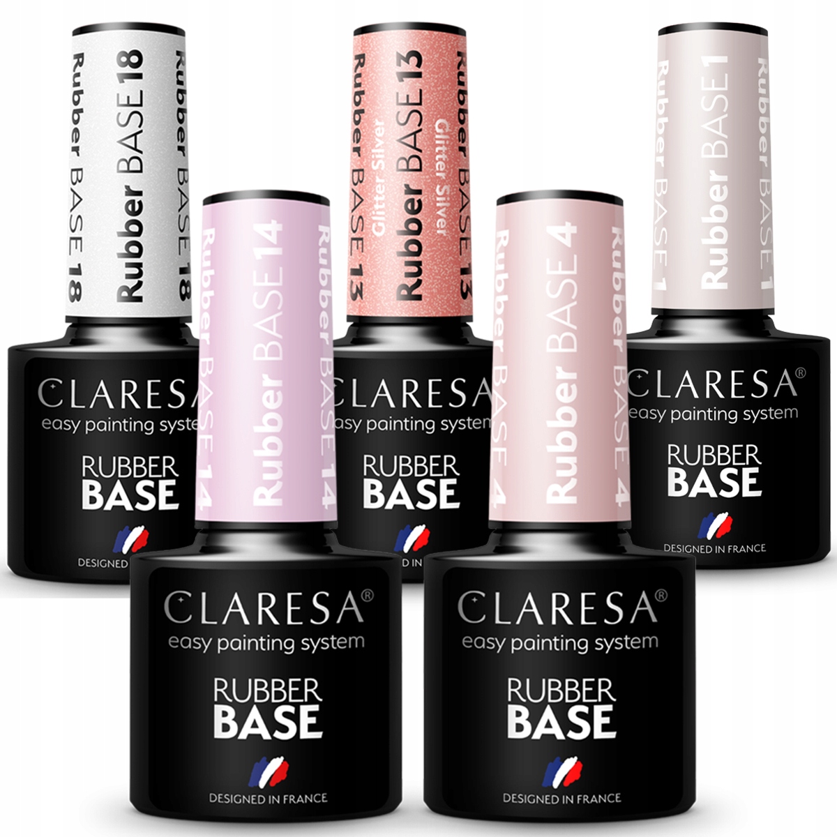 

3+2 Baza Kauczukowa Claresa Rubber lakier hybrydow