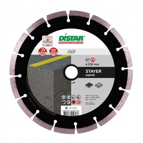 Diamantový Kotouč Pro Asfalta 230x10x22,23 Stayer
