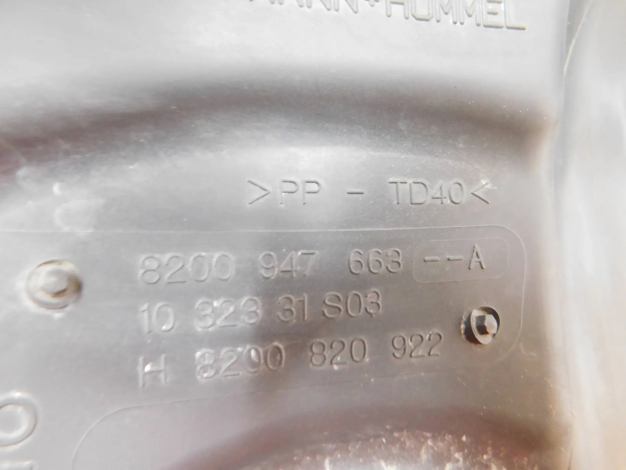 Gehäuse filter luft RENAULT MEGANE III 3 1.5 DCI